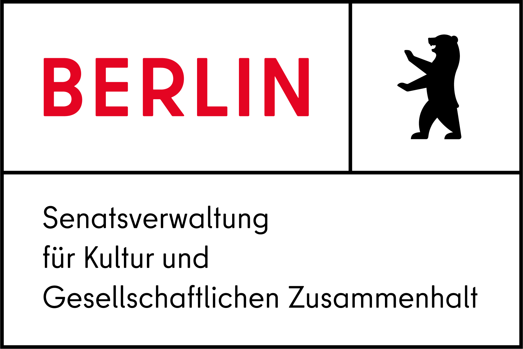 Senatsverwaltung für Kultur und Gesellschaftlichen Zusammenhalt Senatsverwaltung für Kultur und Gesellschaftlichen Zusammenhalt